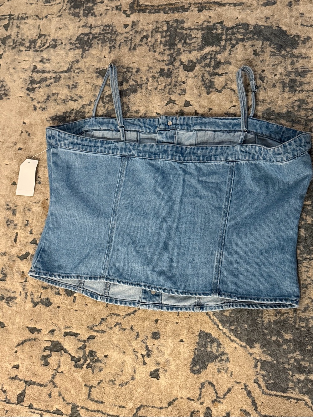 Habitual Light Blue Denim Button-Front Tank - Picture 3 of 7